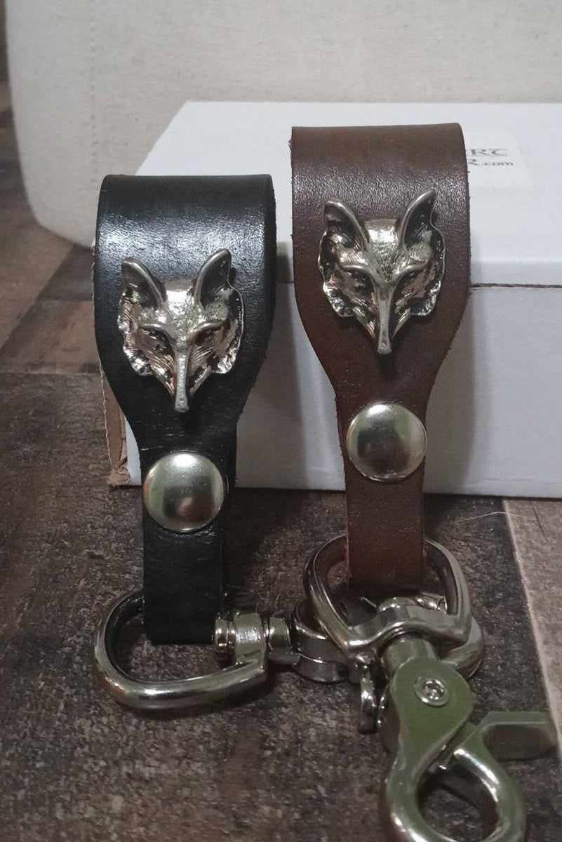 Wolf Leather Keychain Fox, Coyote – Lambert Leather