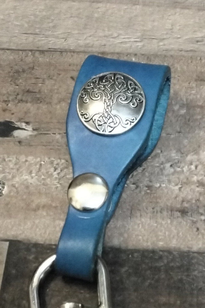 Tree of Life Leather Keychain Celtic Viking Norse Keychain – Lambert ...